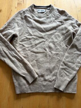 Original Penguin Men's Crewneck Sweater in Light Beige